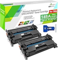 2 Packs 148A W1480A (NO CHIP with Tool) Compatible Toner Cartridges Standard Capacity 2900 Pages for