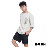 DOSH MENS OVERSIZED T-SHIRTS FLINTSTONES เสื้อยืดโอเวอร์ไซส์ DFTMT5012-KK