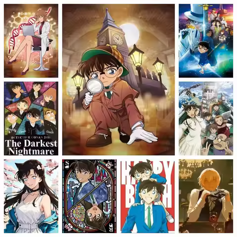 DIY Detective Conan Diamond Painting Conan Anime Themed Handmade Art Exquisite Creative Gift Home De
