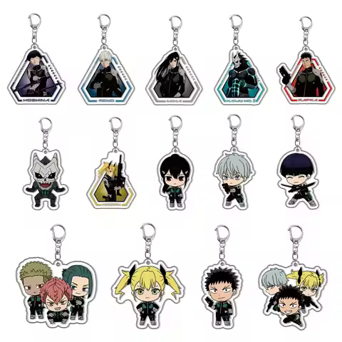 The TV Animation Kaiju No8 Monster 8 Anime Keychain For Kafka Hibino Reno Ichikawa Kikoru Shinomiya