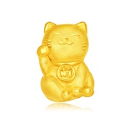 CHOW TAI FOOK 999 Pure Gold Pendant - Fortune Cat R21058