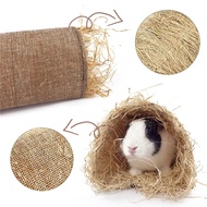 Rabbit Hideaway Toys Grass Straw Bunny Toy Tunnel Hamster Accessories for Guineapig Chinchilla Ferre