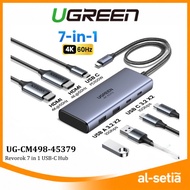 UGREEN CM498 USB C Hub 9-in-1 Docking Station 4K HDMI RJ45 SD TF for Laptop Tablet PC