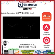 Electrolux 70cm UltimateTaste 300 Built-in Induction Hob | EHI7260BB (Electric Induction Cooker Gas 