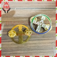 Vintage Bayer Round Brooch Badge Pin Bayer Brooch Pin - Harapan Mulya