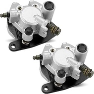 Front Left/Right Brake Calipers Set with Pads for Yamaha Banshee 350/Wolvering 350 4X4/Warrior 350/R