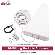 4G LTE WIFI Router Cuber External Log Periodic highest gain 16dBi Log-periodic Antenna with 15M/20M 