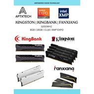GAMING HIGH PERFORMANCE DDR4 DDR5 [DESKTOP RAM 8GB | 16GB | 32GB] CL16 XMP EXPO KINGBANK | KINGSTON 