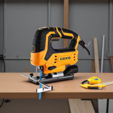 DEKO DKJS80XL100 JIG SAW 220V 800w Woodworking Electric Tools Electric Saw With Wrench Guide Ruler S