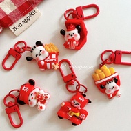 Cartoon Cartoon KFC KFC KFC KFC Pacha Dog Keychain Pendant Cute Student Schoolbag Pendant Accessorie