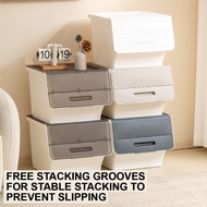 35L Front Opening Container Box Stackable Storage Box X-8181