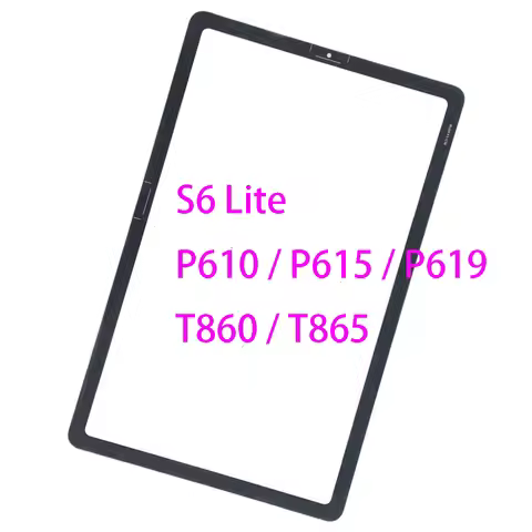 10Pcs Replacement For Samsung Galaxy S6 Lite P610 P615 P613 P619 Front Screen Outer Glass Lens with 