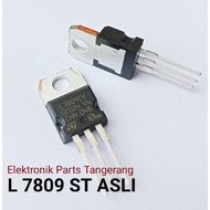 IC REGULATOR L7809 ORIGINAL IC L7809 ORIGINAL TRANSISTOR REGULATOR 7809 L7809 LM 7809 CV TR IC PSU R