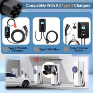 ERDAN EV IEC 62196 Type 2 To 1 J1772 32A EVSE Charger Connector Ch