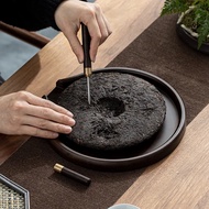 Bamboo Round Tea Tray, Tea Cake Accessories Tea Tray, Tea Ceremony Accessories Bamboo Tea Tray Bambo