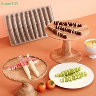 SUPERTOY 10-Cell Vanilla Pod Design Silicone Chocolate Mould Food Grade Silicone Cake Mold Kitchen B