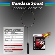FELET SPORT Force BLACK GOLD 40 Lbs Badminton Racket