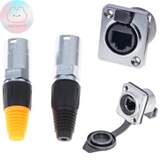 SHZTGM  NE8FDP NE8FDE 8P8C RJ45 Panel Mount D Type Connector 1Pcs Ethernet Coupler for Network Wall 