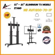 NB AVF1800-70-1P North Bayou Aluminium TV Mobile Stand Support TV Size 55"-85" Inch