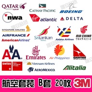 Supplement B stick logo paper airline luggage set suitcase stickers rimowa rimowa 20