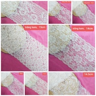 Elastic lace, elastic, size 13cm to 22cm (1 meter)