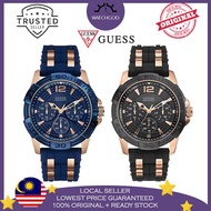[LOCAL ORIGINAL & FREE BRACELET] Guess Masculine Multi Function Chronograph Men Watch Jam Tangan Lel