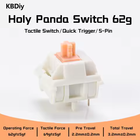 Holy Panda Tactile Switch 55g 62g 67g POM Switches For Mechanical Keyboard Custom DIY Switches Aula 