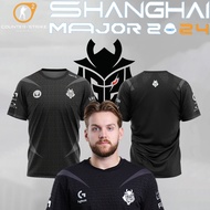2024 CSGO Major G2 Esports Club Support Jersey CS2 Game Training Match Uniform Men's T-Shirt Sports 