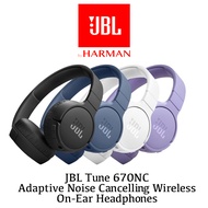 JBL Tune 670NC Adaptive Noise Cancelling Wireless On-Ear Headphones [1 year warranty] - Voucher provided