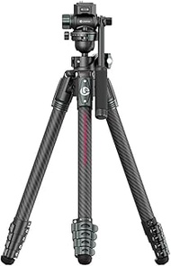 Ulanzi JJ06 Carbon Tripod, Uka Quick Release Travel Tripod, Extends up to 73.8 inches (187 cm), 360°