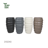 กระถางไฟเบอร์กลาสรุ่น ZIGZAG SIZE S pre-order 5 วัน