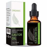 ▶$1 Shop Coupon◀  Pure Organic Castor Oil, Cold Pressed Hexane-Free with Applicator Wands for Eyelas