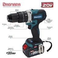PROMO !!! Dagmara TW0007 Professional™ 20V Cordless Screwdriver Drill with 13mm Drilling diameter Li-Ion Cordless Drill