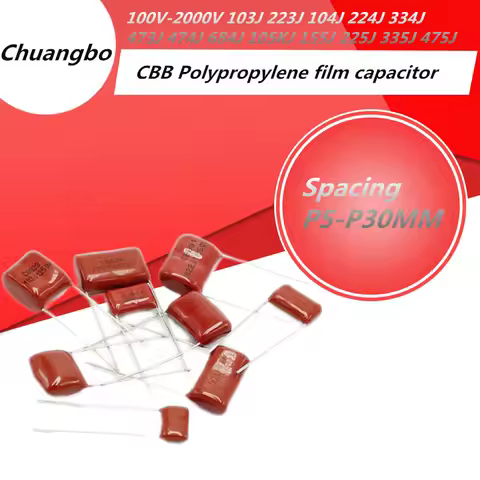 100V 250V 400V 450V 630V 2KV 103J 223J 104J 224J 334J 105KJ 155J 225J 335J 475J 473J 474J 684J CBB P