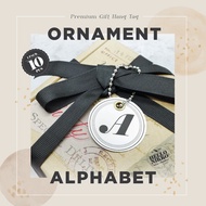 Ornament alphabet typo Letter gift tag - christmas gift hampers eid mubarak eid christmas cny xinchia al fitr