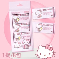 Sanrio Mini Small Bag Wet Wipes Disposable Baby Hand Mouth Dedicated Wet Wipes Carry-on Sterile Wet Wipes