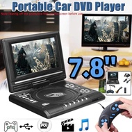 7.8 Inch Multifunction Portable DVD Player HD Multi System USB Multimedia Digital TV Home Car VCD CD MP3 With Screen Speaker