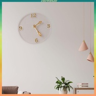 [Chiwanji1] Dollhouse Miniature Clock Clear 1:12 Scale Dollhouse Wall Clock for Dollhouse
