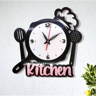 JD007 Aesthetic wall CLOCK Home decoration 3D kitchen wall embossed MOTIF wall CLOCK aesthetic wall 