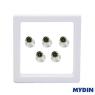 Armaan Button Zircon Green 7MM SATHDG-10 Raya