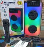 RINREI SR-888F Speaker Portabel aktif Speaker Karaoke Bluetooth