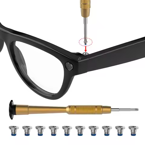 HIBLOKS Screwdriver and Screw Set For Ray-Ban Meta Wayfarer/Skyler/Headliner (Gen1/2) & Oakley Meta 