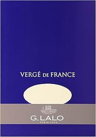 G.Lalo gl11416 Verge De France Stationery Paper A5, 50 Sheets per Pack, 3.5 oz (100 g/m2), Ivory