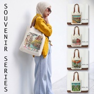 Canvas Tote bag, Bandung souvenirs, West Java, Bandung souvenirs, Indonesia