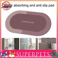  Non-slip Bath Mat Water-absorbent Bath Mat Super Absorbent Diatomaceous Bath Mat Quick Drying Anti-slip Rug for Southeast Asian Buyers