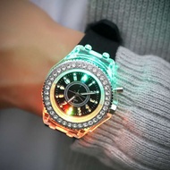 Led Watch Luminous Middle School Student Watch Silicone Luminous Watch Men's 66f1