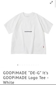 Goopimade “DE-G” It’s GOOPiMADE Logo Tee - White