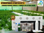 HYDROPONICS STARTER KIT K - 4VARIETY OF LETTUCE SEEDS/GREEN RAPID/ROMAINE/ICEBERG/RED LETTUCE/COMPLETE PACKAGE FOR HYDROPONICS