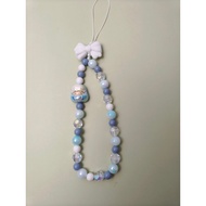 Handmade handphone strap blue