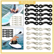 [Kokiya] 10 Pieces Kayak Pad Eye Kayak Tie Down Loops for Canoes Boat Kayak